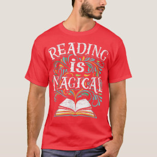 Camiseta A Leitura De Bookworm É A Liderança Mágica De Livr