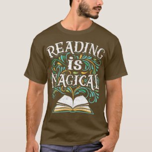 Camiseta A Leitura De Bookworm É A Liderança Mágica De Livr