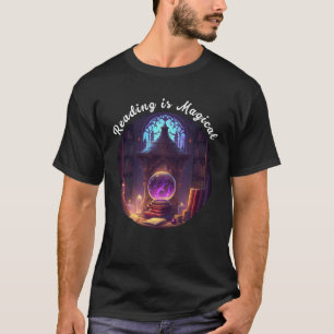 Camiseta A leitura é professora de minhoca da biblioteca má