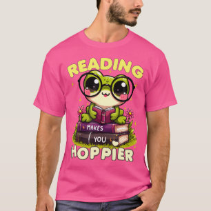 Camiseta A Leitura Te Torna Mais Engraçado Ler Sapo Mês