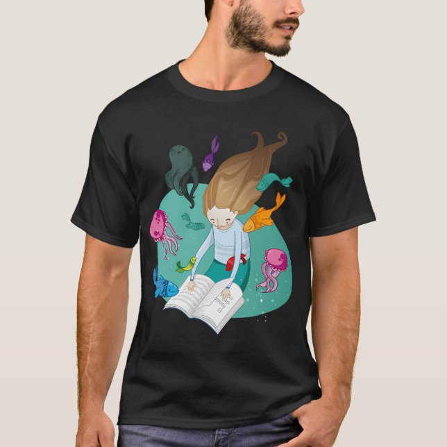 Camiseta A leitura transporta você. (Frente)
