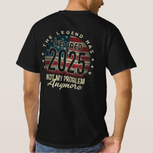 Camiseta A Lenda Aposentou 2025 A Bandeira Americana