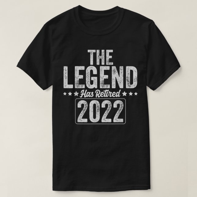 Camiseta A Lenda Aposentou As Ofertas De Reforma Para 2022. (Frente do Design)