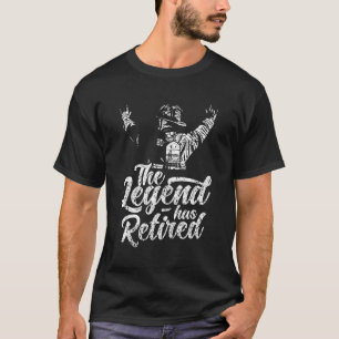 Camiseta A Lenda Aposentou O Combate Ao Fogo De Bombeiros