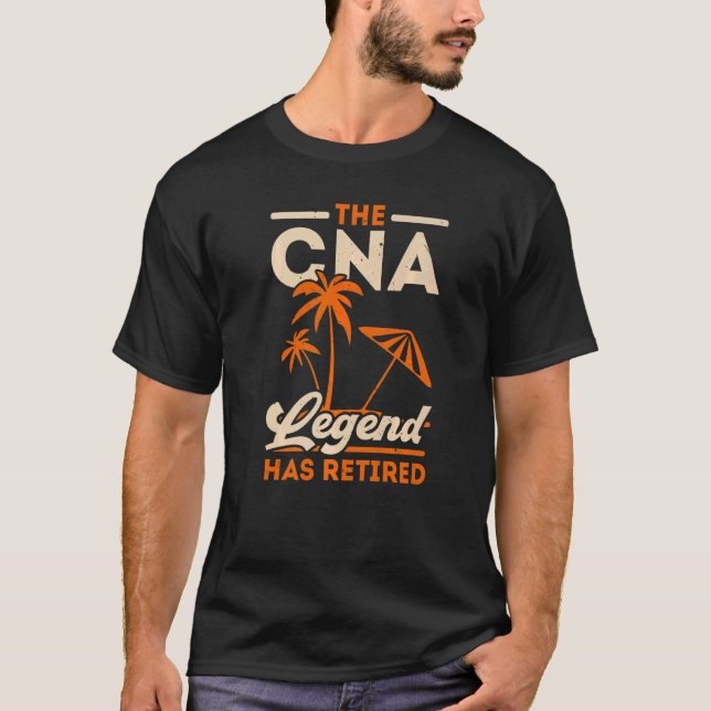 Camiseta A Lenda da CNA Recansou O Enfermeiro Certificado A (Frente)
