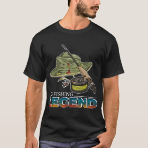 Camiseta A lenda da pesca com mosca está pegando trutas gra