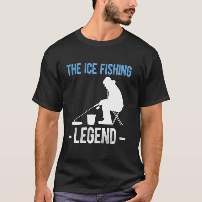 Camiseta A Lenda da Pesca no Gelo (Frente)