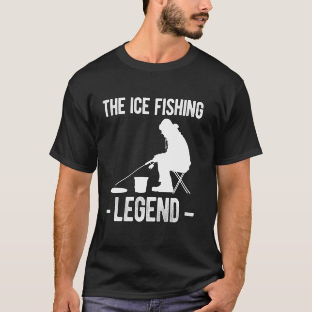 Camiseta A Lenda da Pesca no Gelo (Frente)