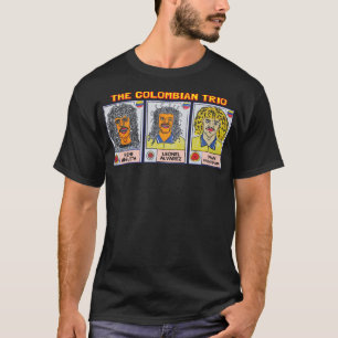 Camiseta A lenda de futebol colombiana Carlos Valderrama, R