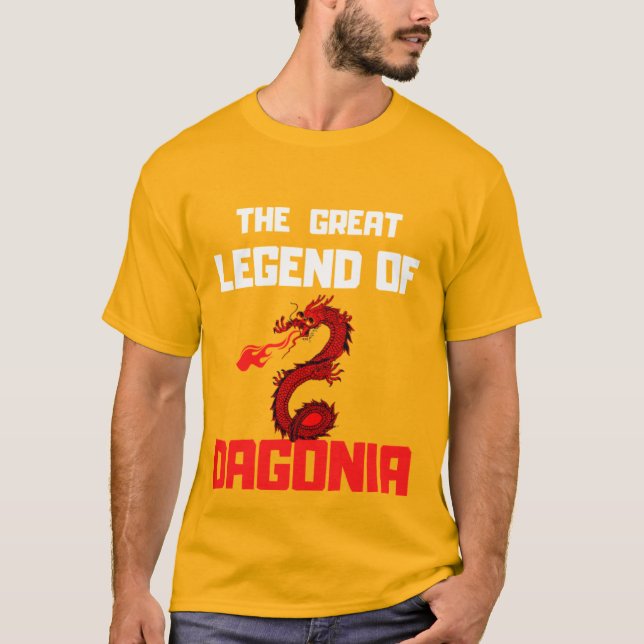 Camiseta A lenda do excelente de dragonia, premida kobold T (Frente)