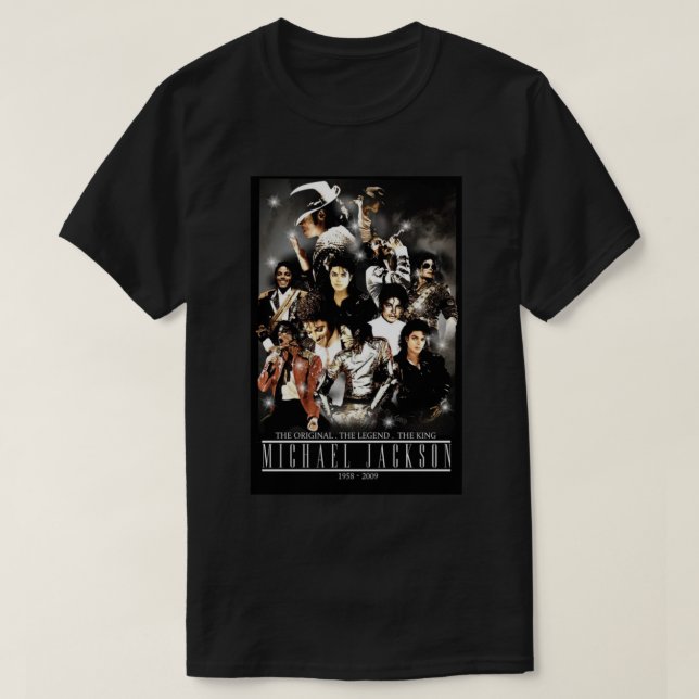 Camiseta A lenda Jackson Character Poster Classic T-Shir (Frente do Design)