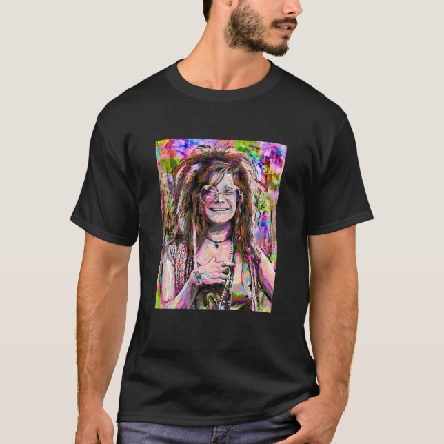 Camiseta A Lenda Janis Hippie Joplin (Frente)