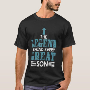 Camiseta A Lenda Por Trás De Cada Pai Excelente De Dia de o
