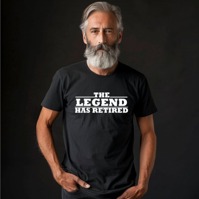 Camiseta A lenda retirou citações engraçadas de aposentador (Criador carregado)