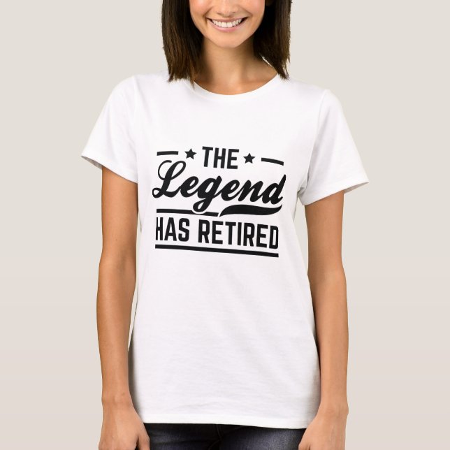 Camiseta A Lenda Se Aposentou (Frente)