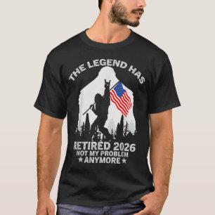 Camiseta A Lenda se Aposentou 2026 Bandeira Americana AAA