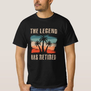 Camiseta A lenda se aposentou, aposentadoria, Retiree