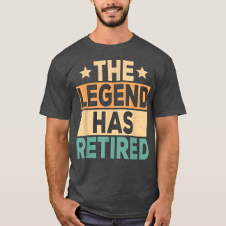 Camiseta A Lenda Se Aposentou Com O Retirmento Funny Reti