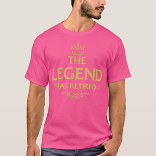 Camiseta A Lenda Se Aposentou, Dando Presentes Para Homens
