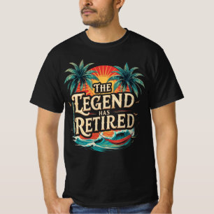 Camiseta A Lenda se Aposentou Gráfico