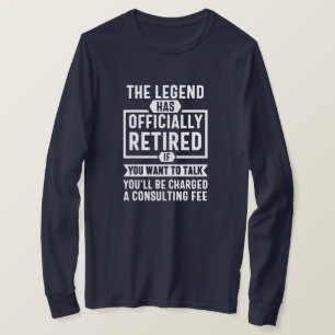 Camiseta A lenda se aposentou oficialmente