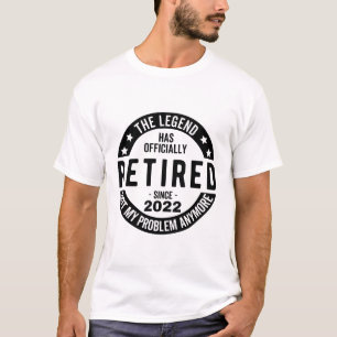 Camiseta A Lenda Se Aposentou Oficialmente, Aposentada Em 2