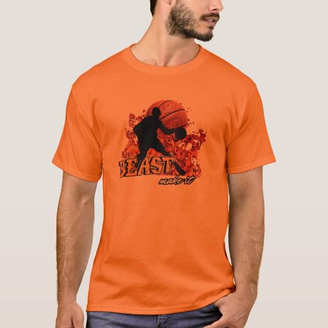 Camiseta A Lendária Besta-Fogo De Basquete (Frente)