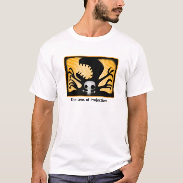 Camiseta A lente da projeção (Frente)