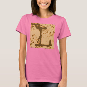 Camiseta A letra "L" t-shirt de Jessie do monograma
