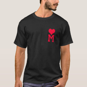 Camiseta A letra M
