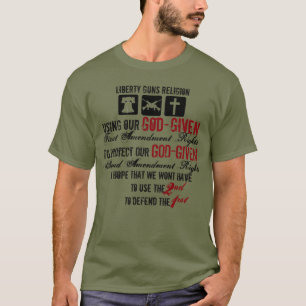 Camiseta A liberdade atira na religião
