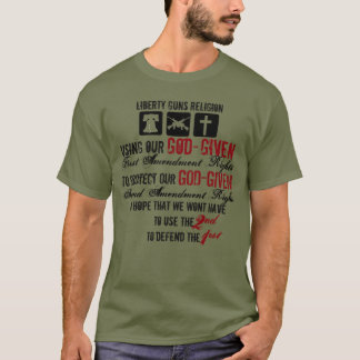 Camiseta A liberdade atira na religião