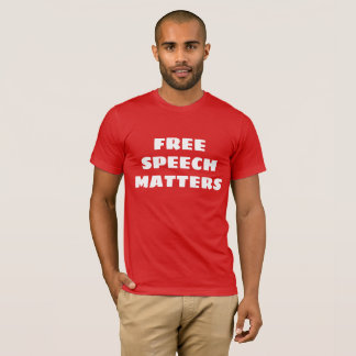 Camiseta A liberdade de expressão importa t-shirt