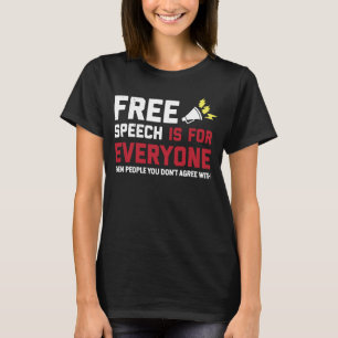 Camiseta A Liberdade De Expressão Sarcástica É Para Todos