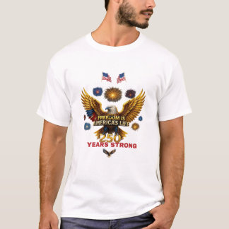 Camiseta A liberdade é a vida dos americanos
