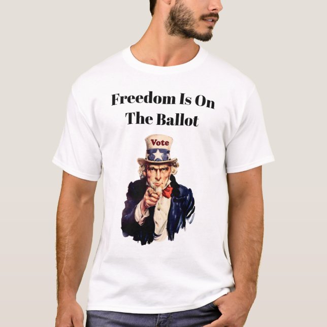 Camiseta A Liberdade Está No Balanço De 2026 (Frente)