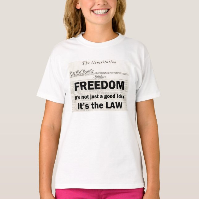 Camiseta A liberdade não é apenas uma boa ideia (Frente)