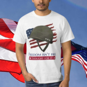 Camiseta A Liberdade Não É Grátis Eu Lutei Por Ela