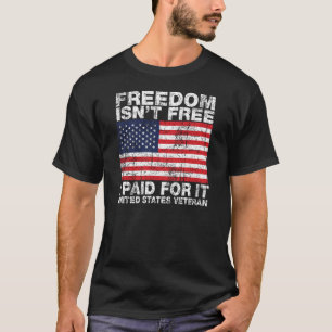 Camiseta A liberdade não é I livre pago por ela - veteran