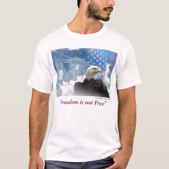Camiseta "A liberdade não é livre" (Frente)