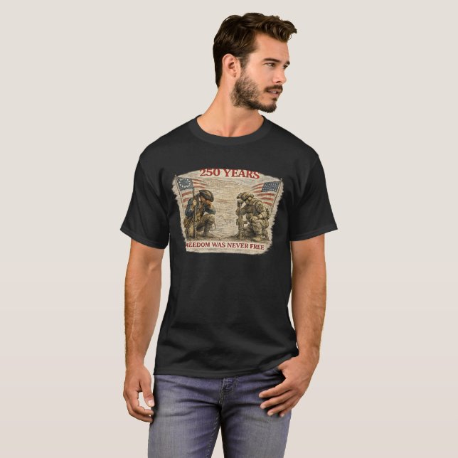 Camiseta a liberdade nunca foi grátis (Frente Completa)