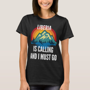 Camiseta A Libéria Está Ligando E Eu Preciso Ir, Rainbow Mo