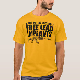 Camiseta A ligação livre implanta AK-47 - gráficos preto