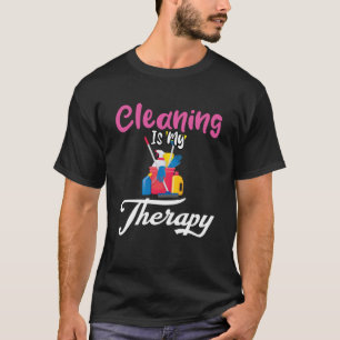 Camiseta A Limpeza Da Terapia Da Flor É A Minha Terapia.