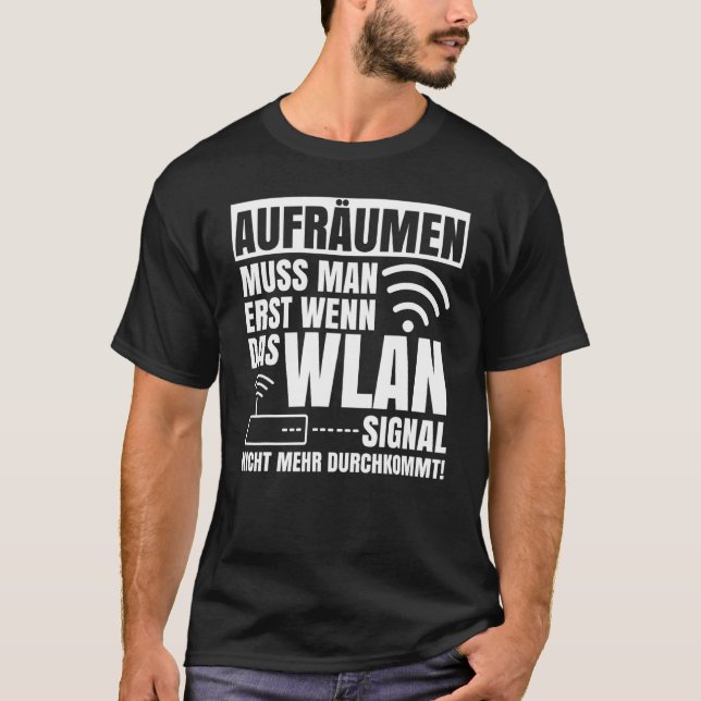 Camiseta A Limpeza Deve Ser Efetuada Se O Sinal Wifi Não Ch (Frente)