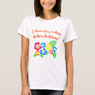 Camiseta A língua de HAVAÍ beija-me que é meu aniversár
