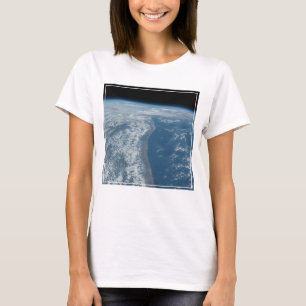 Camiseta A Linha Costeira Do Oceano Índico Do Quénia E Da S