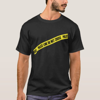 Camiseta A linha de polícia NÃO SE CRUZA