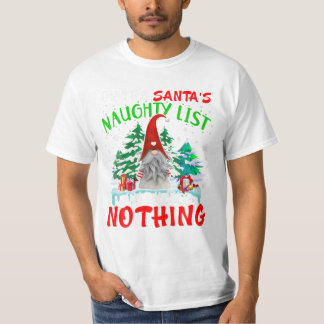 Camiseta A lista de Papais noeis e eu lamento