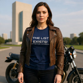 Camiseta A Lista Existe (texto wht)